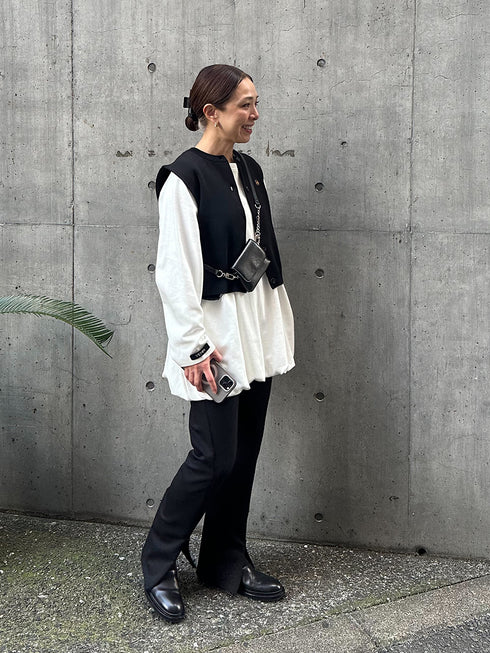 【 限定 】DOUBLE FACE KNIT VEST / Y242-91036-5